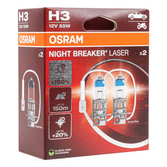 Λαμπτήρας αλογόνου Osram H3 NIGHT BREAKER LASER 12 V 55 W