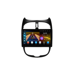 Peugeot 206 04-08 - 9" Radio m. Apple CarPlay og Android Auto med stor touchskærm og elegant design.