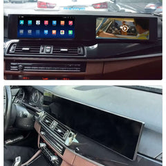 BMW 5 Series F10 - Διπλή οθόνη 2x 10,25" με Apple CarPlay και Android Auto – Bilmedie.dk
