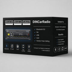 Συνδέστε ραδιόφωνο αυτοκινήτου 1-DIN με Bluetooth 5.0, FM, USB, AUX και λειτουργία hands-free 