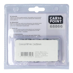 Carpoint αντικλεπτικά μπουλόνια τροχών M14x1,5x26mm G κωνικά 