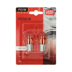 Carpoint Premium λυχνίες αυτοκινήτου 12V PY21W 2 τεμ. 