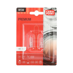 Carpoint Premium λάμπες αυτοκινήτου 12V W5W 2 τεμ. 
