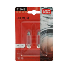 Carpoint Carpoint Premium λαμπτήρες αυτοκινήτου 12V T15x43 2 τεμ. 