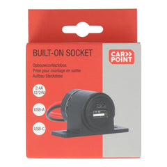 Carpoint πρίζα τοποθέτησης USB-A + USB-C 12/24V 