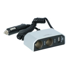 Carpoint διπλή πρίζα 2x12V 1xUSB-A 2,4A 