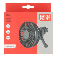 Ανεμιστήρας Carpoint με προστατευτική γρίλια USB-A Ø10,5 cm 5 V 