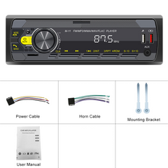 <h2>Universal ραδιόφωνο 1-DIN με Bluetooth, FM & USB – MP3 player με οθόνη LED</h2> 