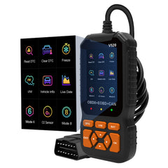OBD2 V520 foutcodelezer – diagnostisch hulpmiddel met live gegevens en I/M-test