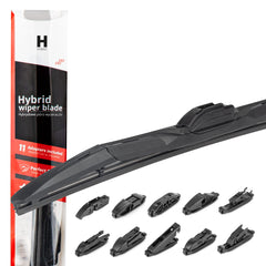 Hybrid vinduesvisker på 530 mm med adaptere