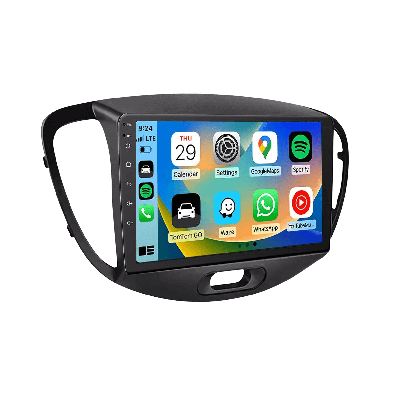 Hyundai i10 07-13 - 9" radio met Apple CarPlay en Android Auto – Carmediaeurope.com