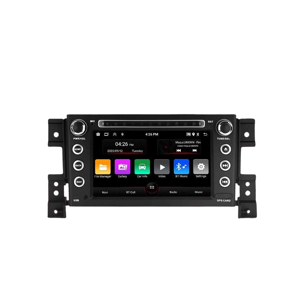 Suzuki Grand Vitara 05-15 - 7" ραδιόφωνο με Apple CarPlay και Android Auto, με οθόνη αφής και φυσικά πλήκτρα