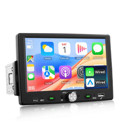 7" 1 DIN autoradio με Apple CarPlay και Android Auto – Bluetooth 5.0, οθόνη αφής και USB 
