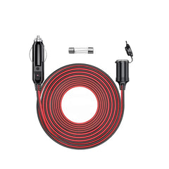 Καλώδιο προέκτασης αναπτήρα 4 μέτρων 12V/24V – καλώδιο τροφοδοσίας αυτοκινήτου με ασφάλεια 15A 