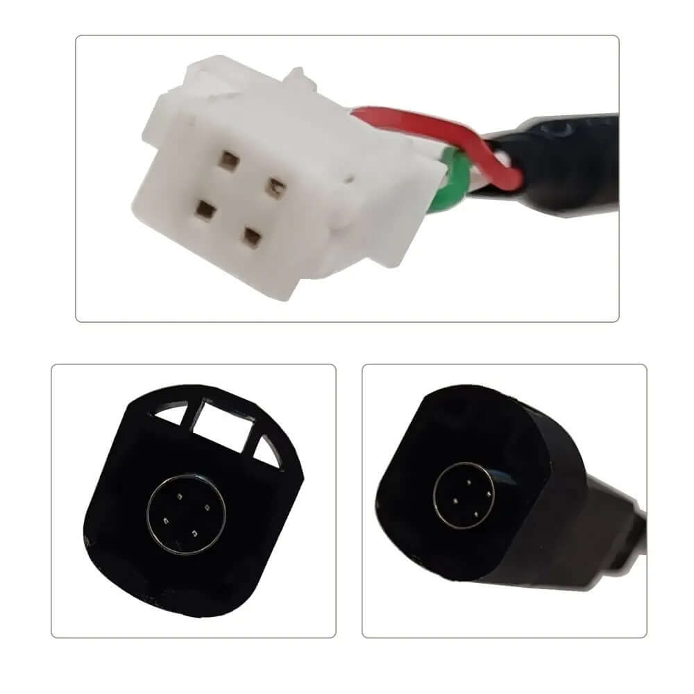 Καλώδιο αντάπτορα USB – βύσμα 4 pin για Volkswagen και Skoda, κοντινή λήψη των συνδέσμων