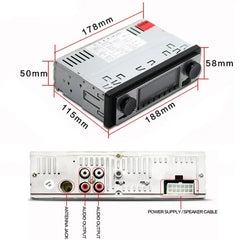 1 DIN ραδιόφωνο αυτοκινήτου με Bluetooth, USB & ρετρό σχεδιασμό – MP3 player 