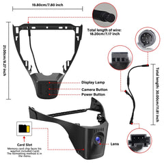 4K κρυφή dashcam για VW ID.3 / ID.4 & Audi Q4 e-tron 2021-2025 – Plug & Play 
