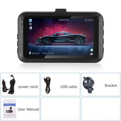 3,0" Full HD 1080P Dashcam με Διπλή Κάμερα 