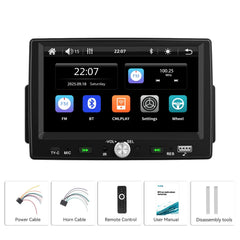7" 1 DIN autoradio με Apple CarPlay και Android Auto – Bluetooth 5.0, οθόνη αφής και USB 