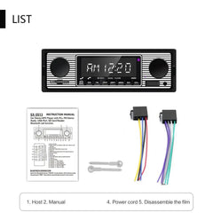 1 DIN ραδιόφωνο αυτοκινήτου με Bluetooth, USB & ρετρό σχεδιασμό – MP3 player 