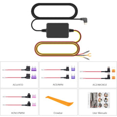 Κιτ Hardwire USB-C για κάμερα dashcam – 12V/24V σε 5V με παρακολούθηση στάθμευσης 