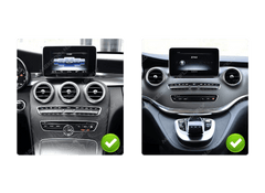 Mercedes-Benz C-Klasse og Vito – 12,5" Radio med Wireless Apple CarPlay & Android Auto installation dashboard images