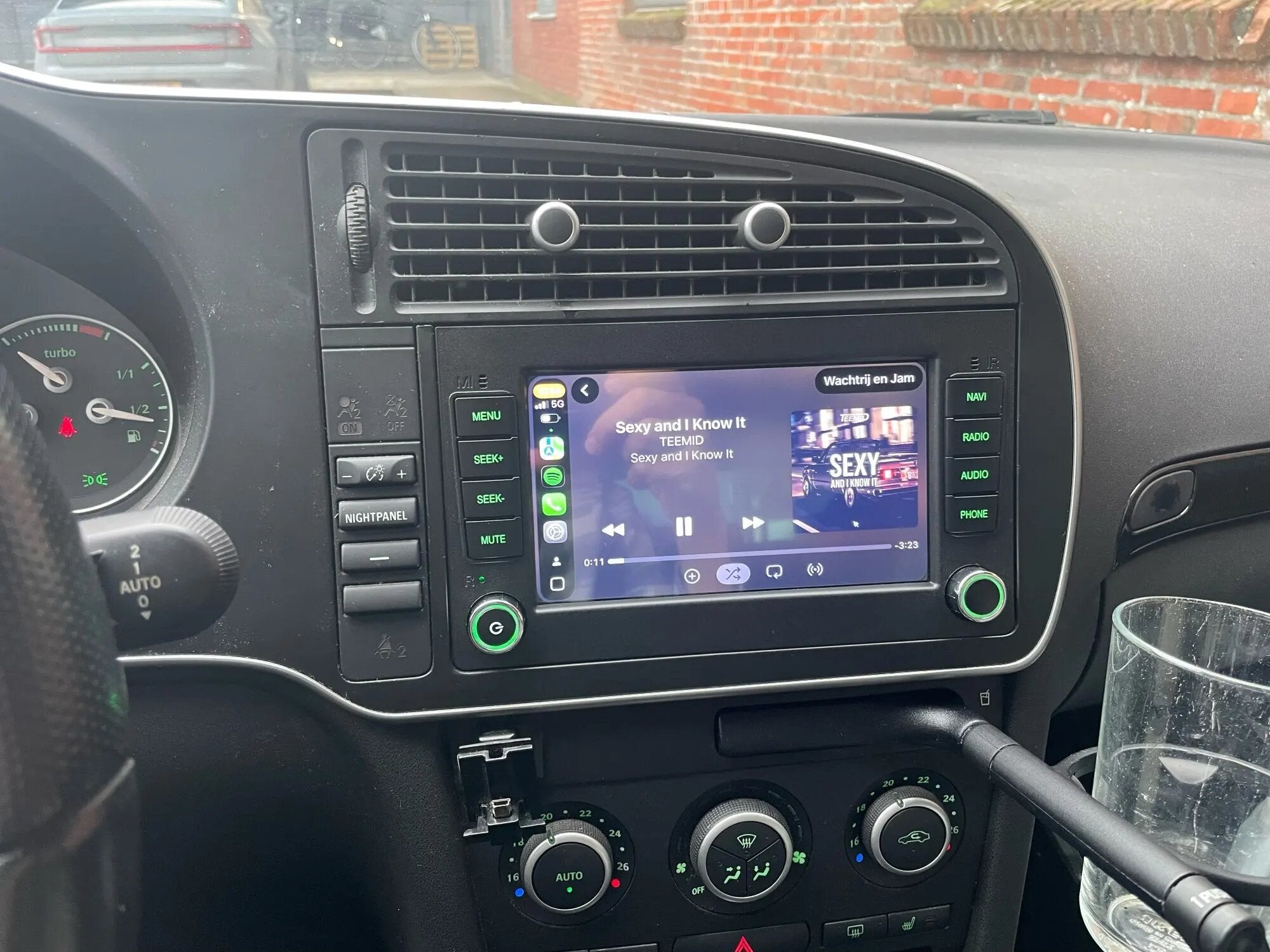 Saab 9-3 Apple CarPlay Android Auto ραδιόφωνο