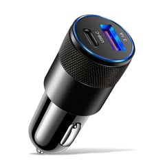 Φορτιστής αυτοκινήτου με USB-A και USB-C – γρήγορη φόρτιση – Bilmedie.dk
