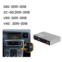 Ασύρματη μονάδα Apple CarPlay & Android Auto – Volvo S60/XC60/V40/V60 11-18 με οθόνη 7” και μονάδα.